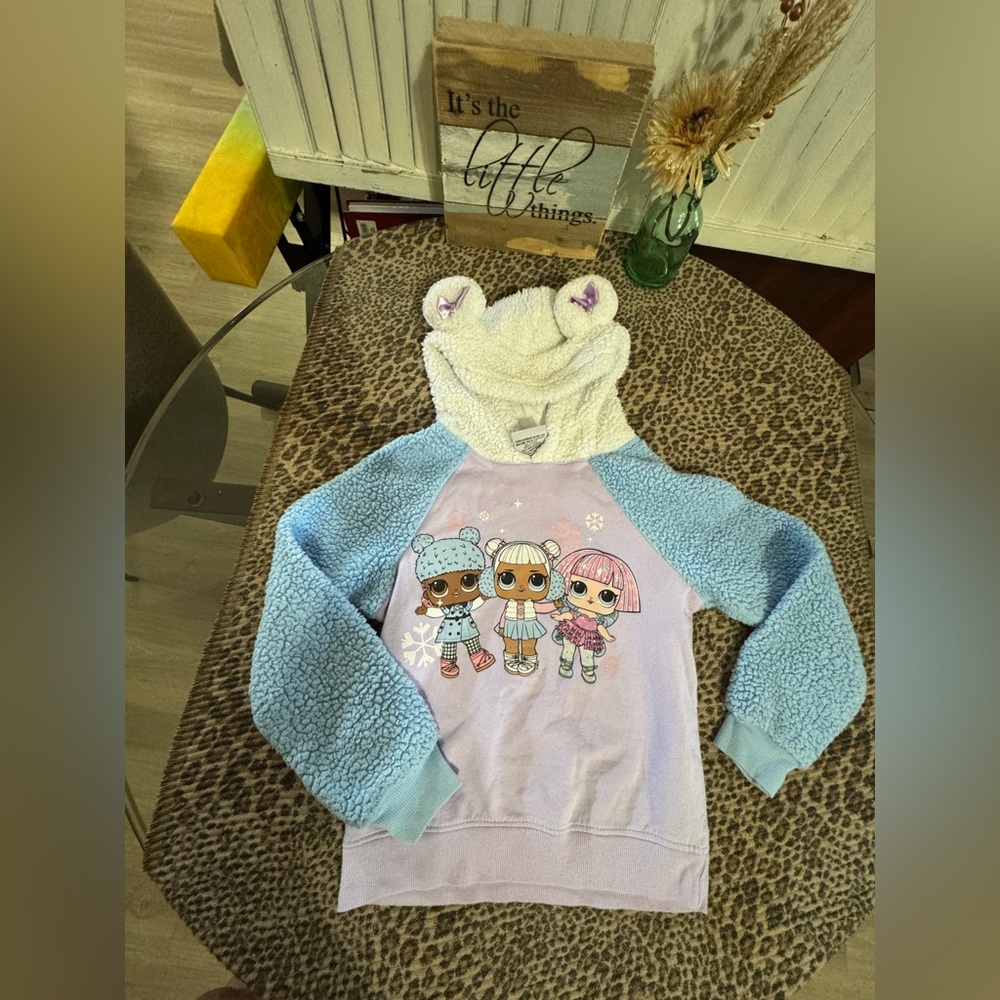 L.O.L. Surprise! Lavender and Blue Hoodie with Characters